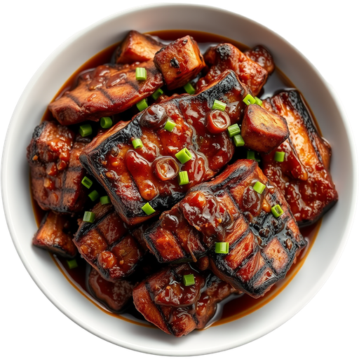 Grilled Marinated Beef Short Rib dish