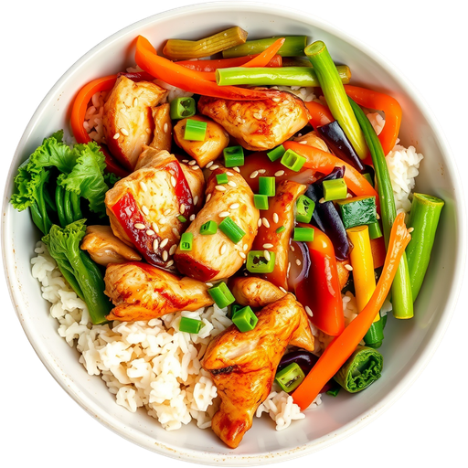 Chicken and Veggie Bowl dish
