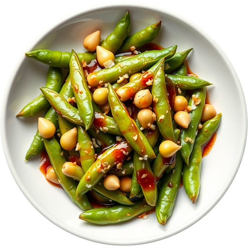 Garlic Edamame dish