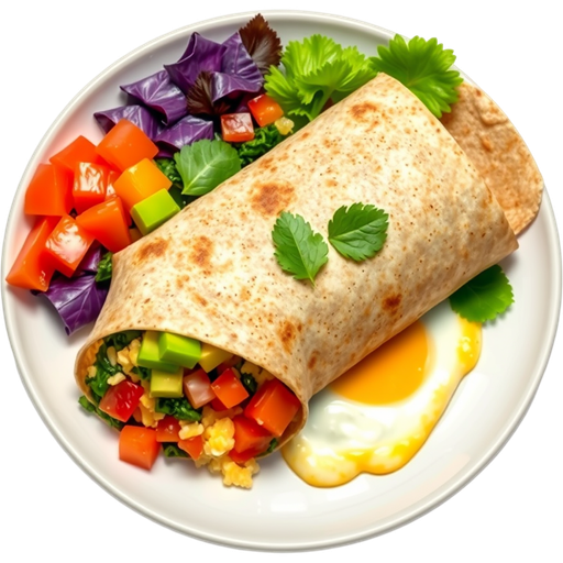Veggie Breakfast Burrito dish