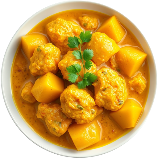 Yellow Chicken Curry dish