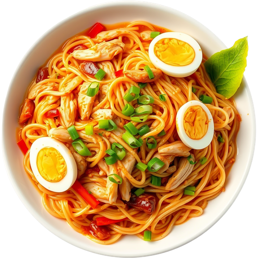 Chicken Pad Thai dish