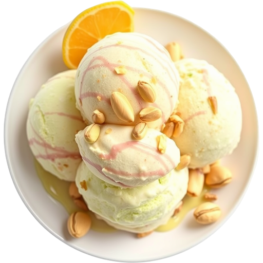 Pistachio Ice Cream dish