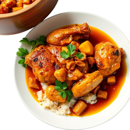 Tumeric Braised Jidori Chicken dish