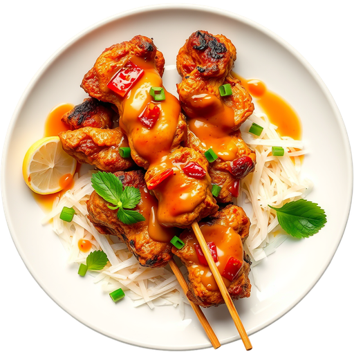 Chicken Satay dish