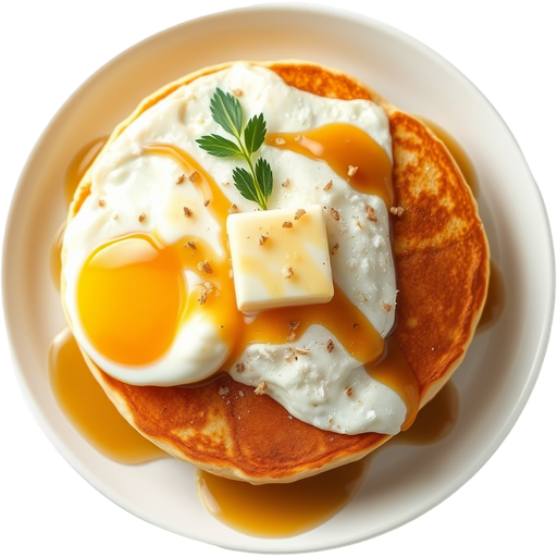Eggs and Pancakes dish