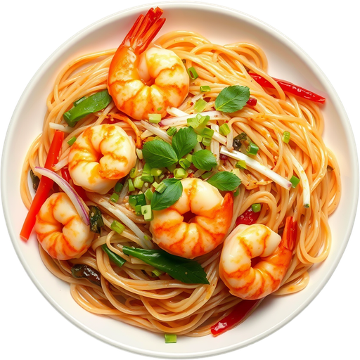 Shrimp Pad Thai dish