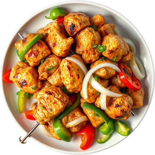 Chicken Shish Kabab dish