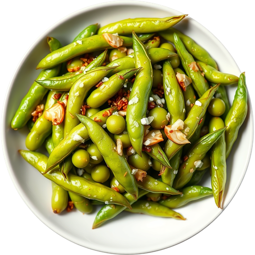 Garlic Edamame dish