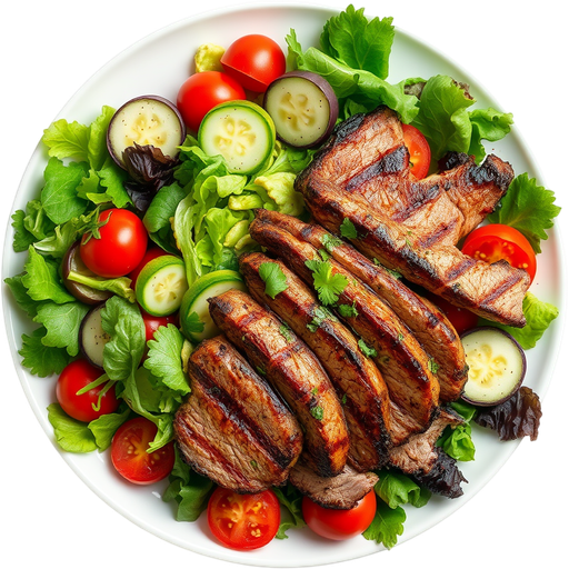Full Grilled Tri Tip Salad dish