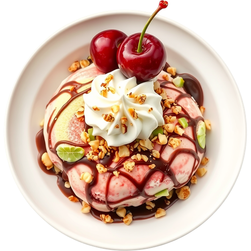 Spumoni dish