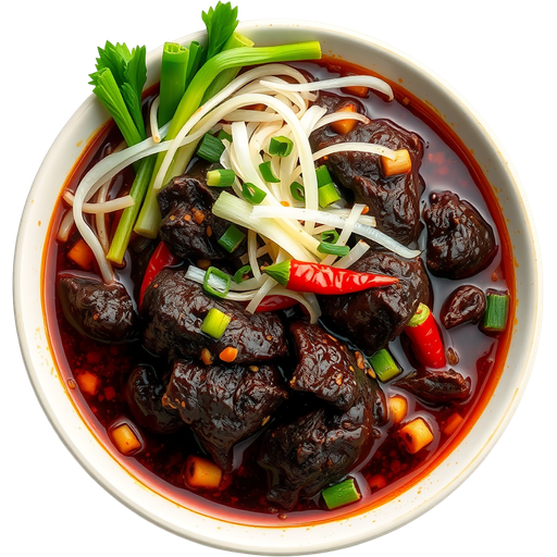 Spicy Black Goat Soup dish