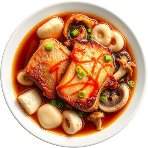 Pork Belly and Aged Kimchee Hot Pot dish