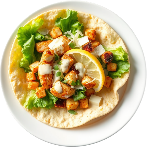 Chicken Cesar Wrap dish