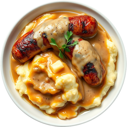 Bangers and Mash dish