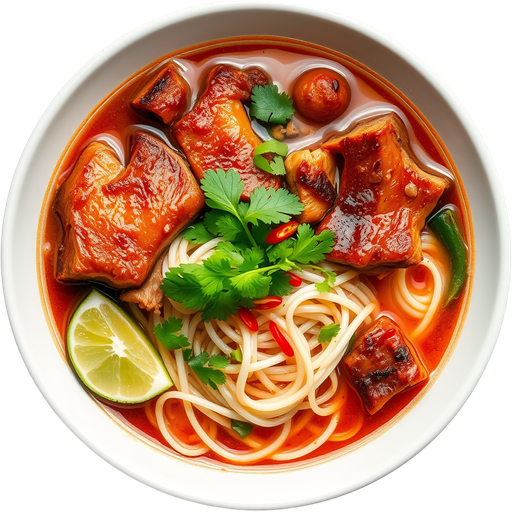 BBQ Pork Pho dish