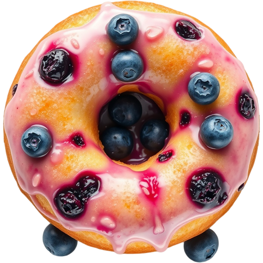 Blueberry Cake Donut dish