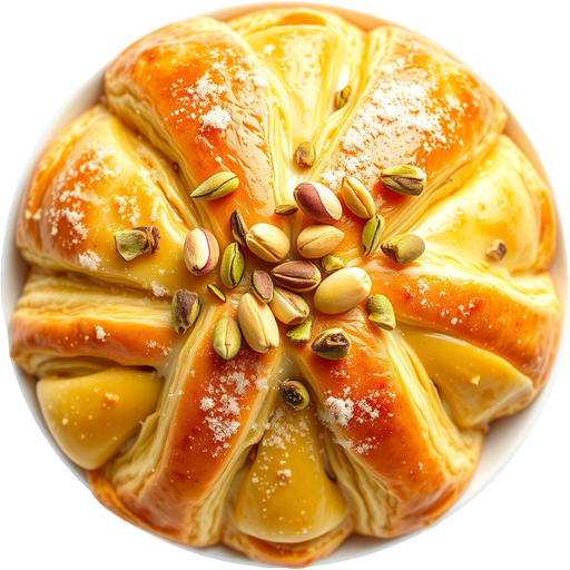 Pistachio Croissant dish