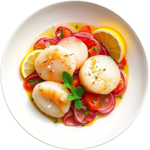 Scallop Crudo dish