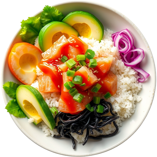 California Poke Bowl dish