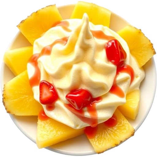 Pineapple Dole Whip dish