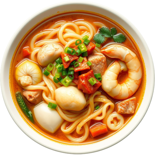 Mi A Dong House Special Noodle Soup dish