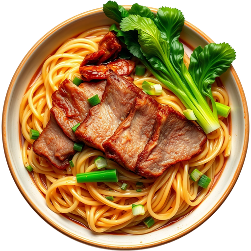 Roasted Duck Dry Egg Noodles dish