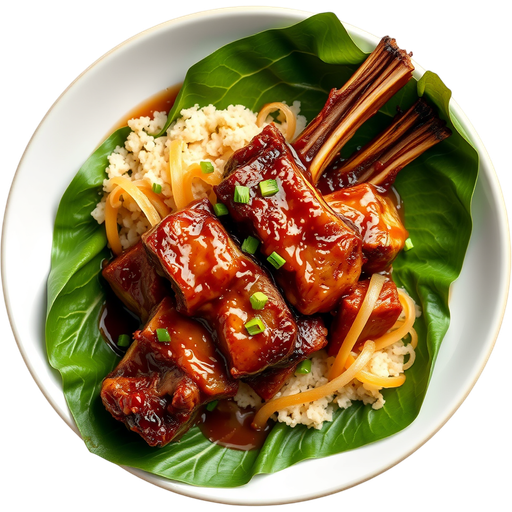 Spareribs Wrapped in Lotus Leaf dish