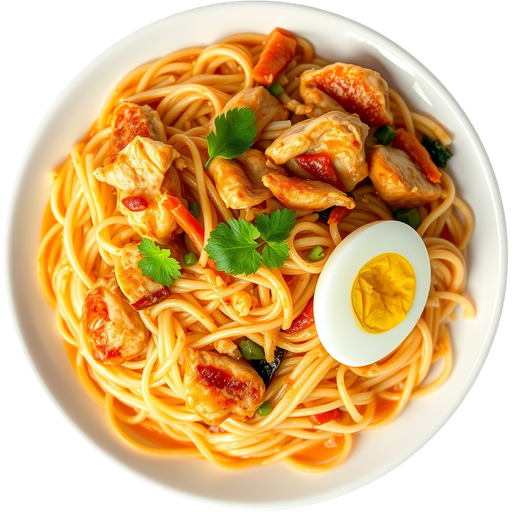 Chicken Pad Thai dish