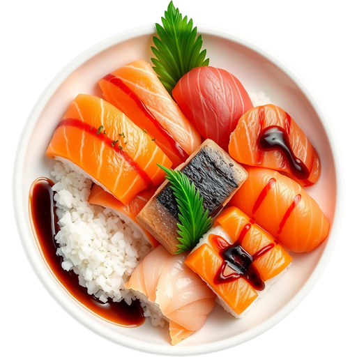 Salmon Nigiri Sampler dish