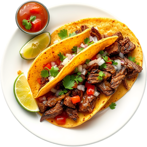 Carne Asada Soft Taco dish