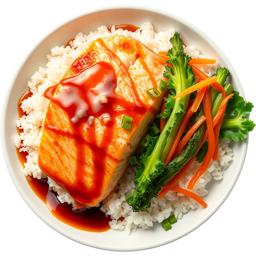 Salmon Teriyaki dish