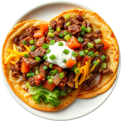 Carne Asada Sopes dish