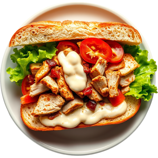 Cajun Turkey on Sourdough dish