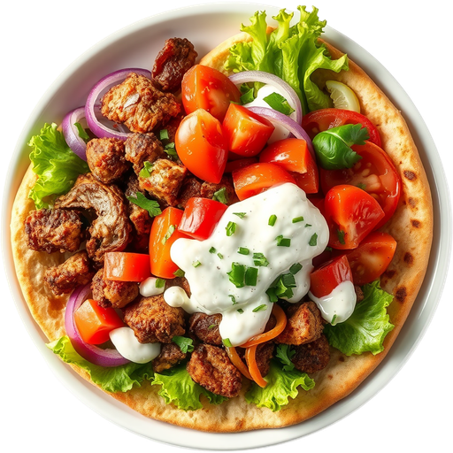 Greek Gyro Pita dish