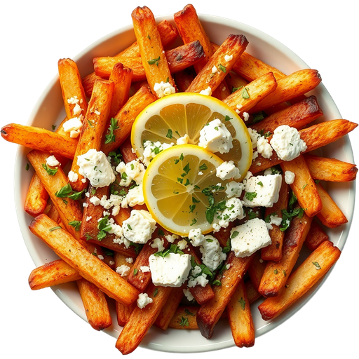 Greek Fries dish