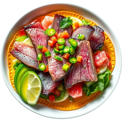 Bluefin Tuna Tostada dish