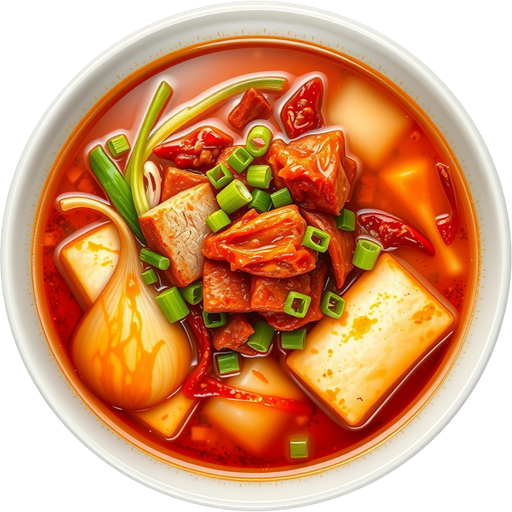 Kimchi Tofu Soup dish