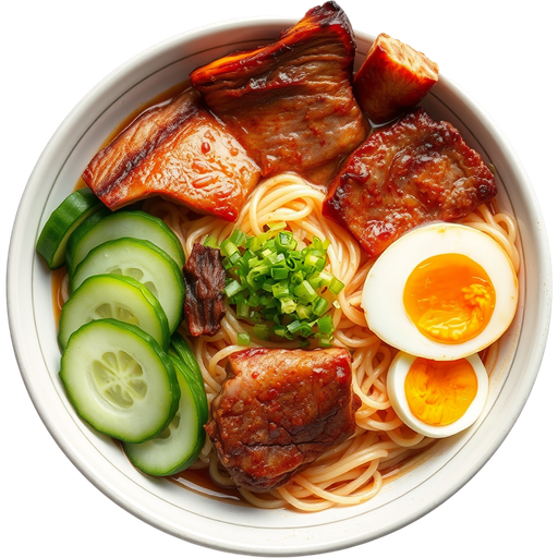 Naengmyun and Galbi Combo dish