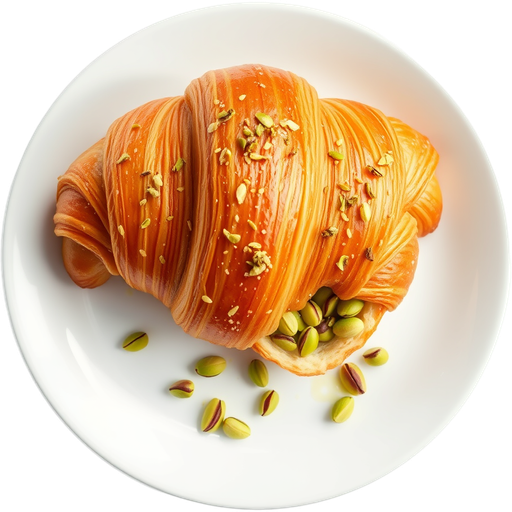Pistachio Stuffed Croissant dish