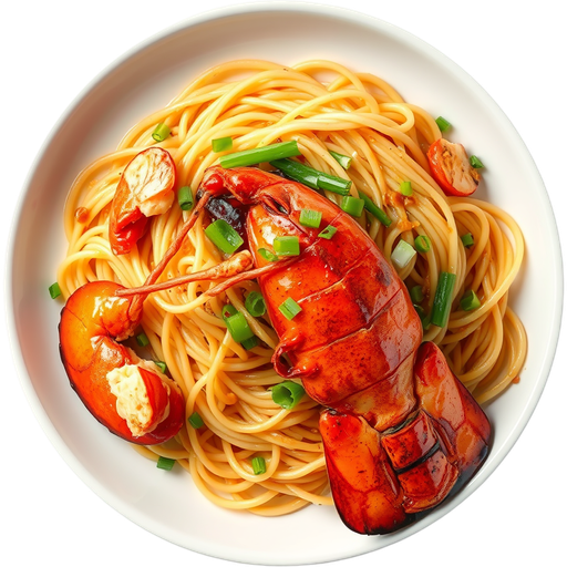 House Special Lobster with Noodles dish