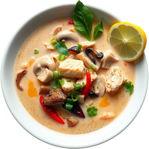 Tom Kha Soup dish