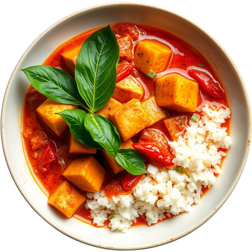 Red Curry with Tofu dish