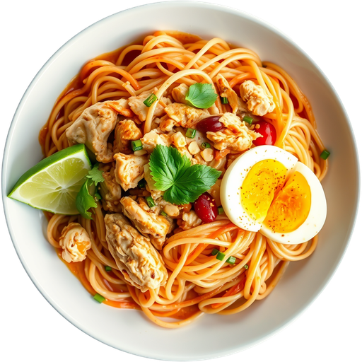 Chicken Pad Thai dish