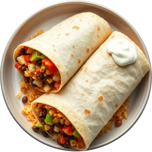 Abby Extra Special Burrito dish