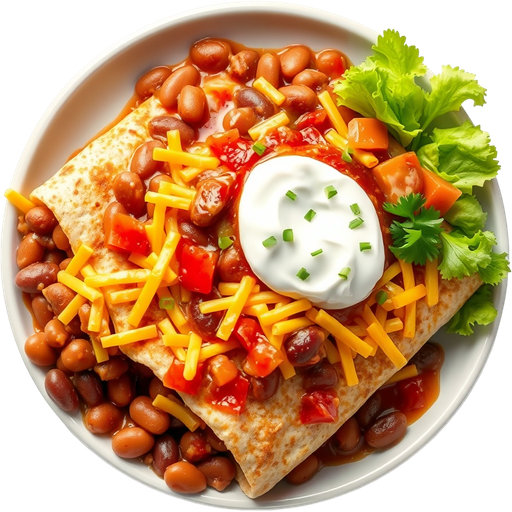 Bean and Cheese Burrito dish