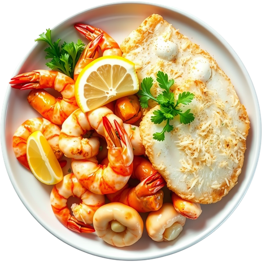 Seafood Dinner Combo dish
