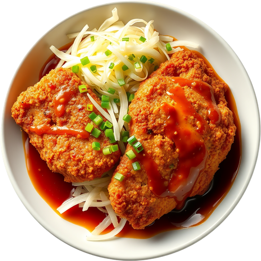 Pork and Chicken Katsu dish