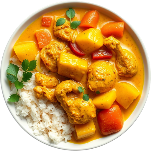 Yellow Curry with Chicken dish