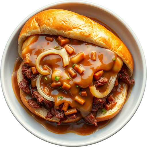 Hot Roast Beef Sandwich dish